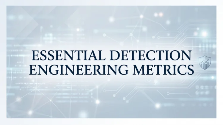 Essential Detection Engineering Metrics