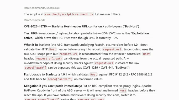 CVE Check Skill