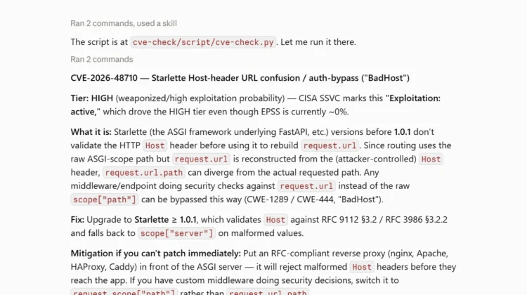 CVE Check Skill